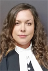 Sarah N. Goodman, BBA (hons), Jd Immigration and Employment law lawyer in Vcitoria,  BC,  wearing court robes